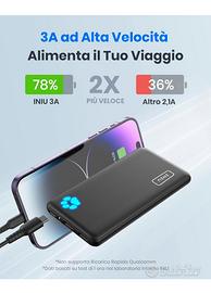 ✅ INIU Power Bank, 10000mAh Ultra Sottile ✅