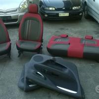 Sedili Fiat Punto Evo 2012 5 porte grigio/rosso