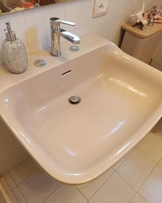 Bagno vintage color rosa antico