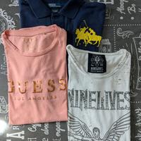 Polo maglie Ralph Lauren Guess lotto 3 pezzi donna