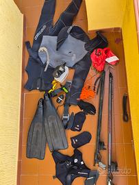 set pesca sub (muta - fucili - maschera - pinne)
