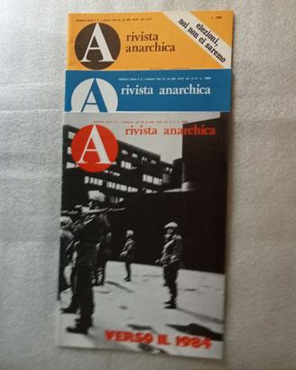 A RIVISTA ANARCHICA - Annata Completa 1980 (9 nume