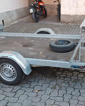 Carrello pianale basculante 750kg