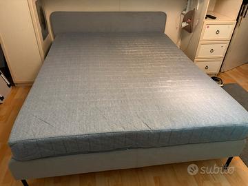 Letto ikea mattimoniale sponde in tessuto