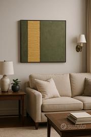 Linea aurite - quadro texture art 50×50 cm
