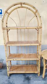 libreria scaffale in bambù 