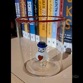 Bicchiere Acqua Kasanova con Pupazzo di Neve