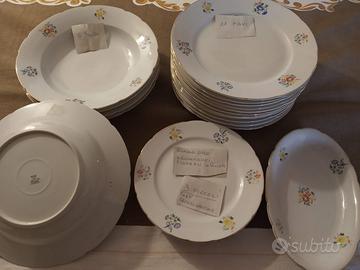 Piatti porcellana anni 50