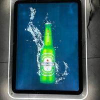 Insegna targa scritta logo  led heineken