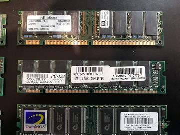 12 memorie ram e cavi collegamento