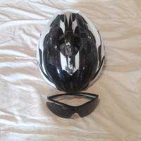 Casco da Bici da corsa + Occhiali Sportivi