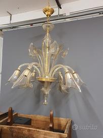 lampadario in vetro di murano 