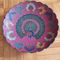 ciotola in ottone smaltato vintage 