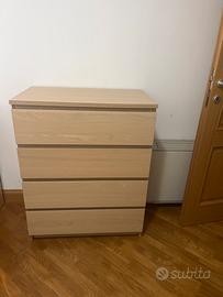 Cassettiera ikea modello MALM 80x100 cm