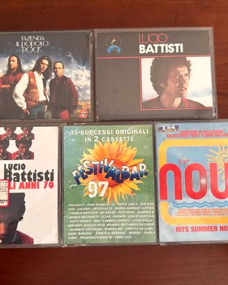 5 album in doppia musicassetta