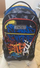 Zaino scuola viaggTrolley Seven per scuola. SEVEN.