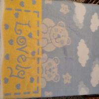 coperta lettino lana 