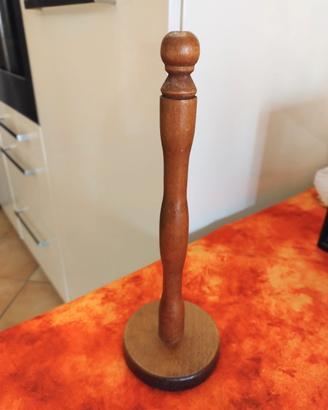 Porta rotolo da cucina in legno