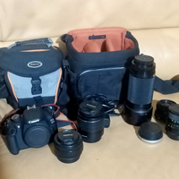 Canon EOS 1200D + 4 obiettivi