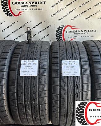 4 PNEUMATICI 235/40 R19 SUPERIA INVERNALI