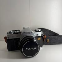 Canon AE-1 + Canon FD 50mm f/1.8 (funzionante)