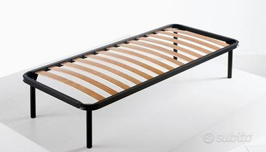 coppia di reti letto, con doghe in legno