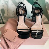 Miu Miu Sandali con glitter 