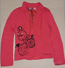 Blazer Desigual corallo/rosso ricamato "Love" – 38