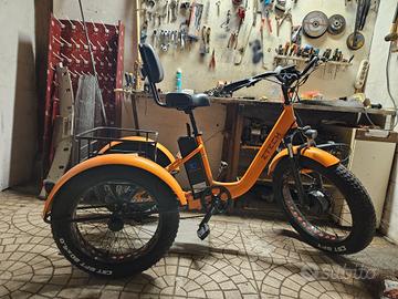 bici trike elettrica zt 80 A mini trailer ztech 