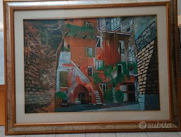Dipinto olio su tela con cornice