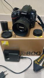 Nikon D800 + obiettivo AF-S 50mm 1:1.8 G