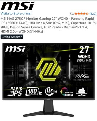 Monitor pc msi esport 2k