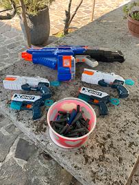 Fucile e pistole nerf con munizioni