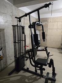 STAZIONE FITNESS PALESTRA MULTIFUNZIONE IN ACCIAIO