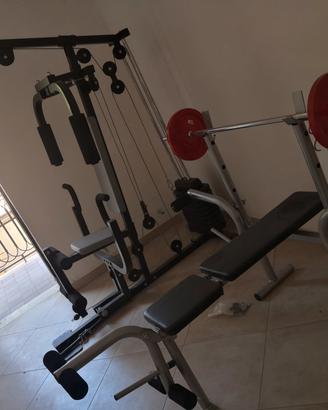 attrezzo multiesercizi + panca