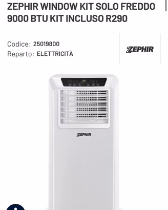CONDIZIONATORE PORTATILE DA FINESTRA