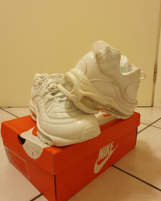 Nike Air Max 98 Triple White Platinum Bianche 44
