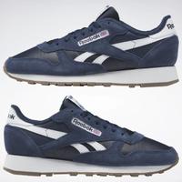 REEBOK CLASSIC LEATHER sneakers blu bianche