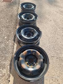 Set 4 cerchi in ferro 15" Originali Peugeot 