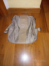 Zaino Borsa Donna Antifurto Beige Nylon Satinato