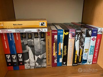 Video cassette VHS e DVD film italiani