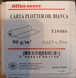 Carta Rotolo Plotter cm 62,5 x 50m e cm 91,4 x 50m