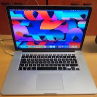 MACBOOK PRO RETINA 15  I7 16GB 256SSD OS MONTERY