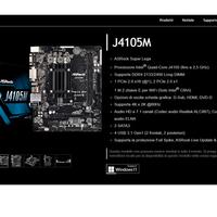 SCHEDA MADRE-J4105 4 CORE, RAM-8GB, HD-500GB