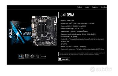 SCHEDA MADRE-J4105 4 CORE, RAM-8GB, HD-500GB
