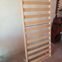 Rete singola in legno di faggio e materasso
