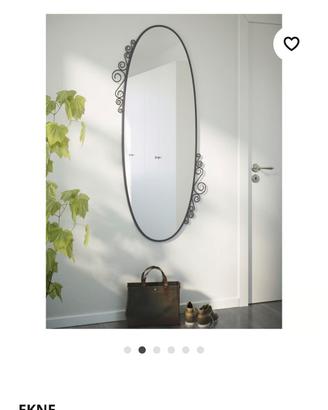Specchio ovale ferro battuto EKNE IKEA