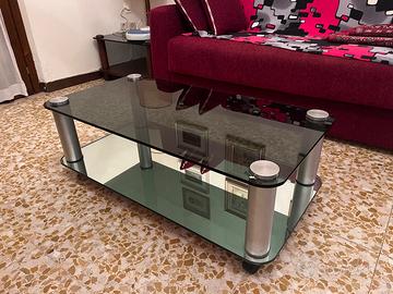Tavolino da sala in vetro