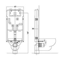 Cassetta wc per sospeso Its Todini Hidrofix Mono