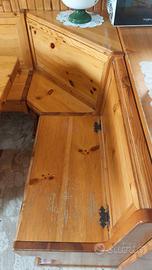 tavolo e panche in legno massello